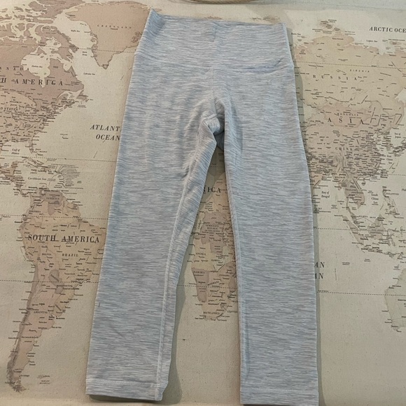 Lululemon Wunder Under Crop (High-Rise) *21" Size 6 Wee Are From Space / Blue - Picture 2 of 13